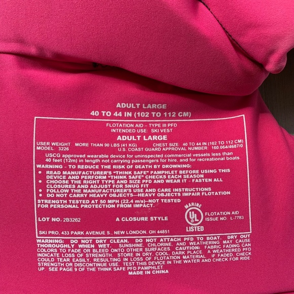 CWB Lotus Neo CGA Wakeboard Vest - Picture 5 of 5